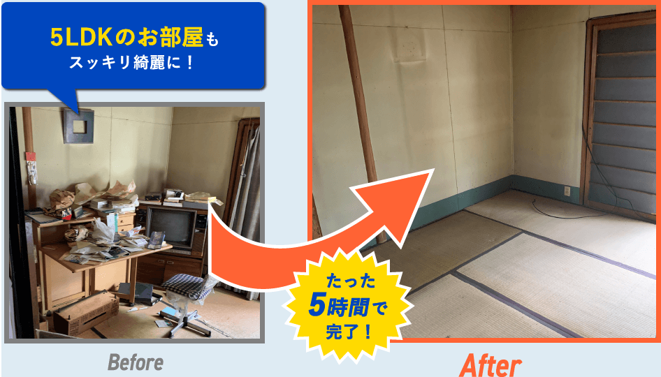 茨木市の遺品整理の片付け例
Before＆After